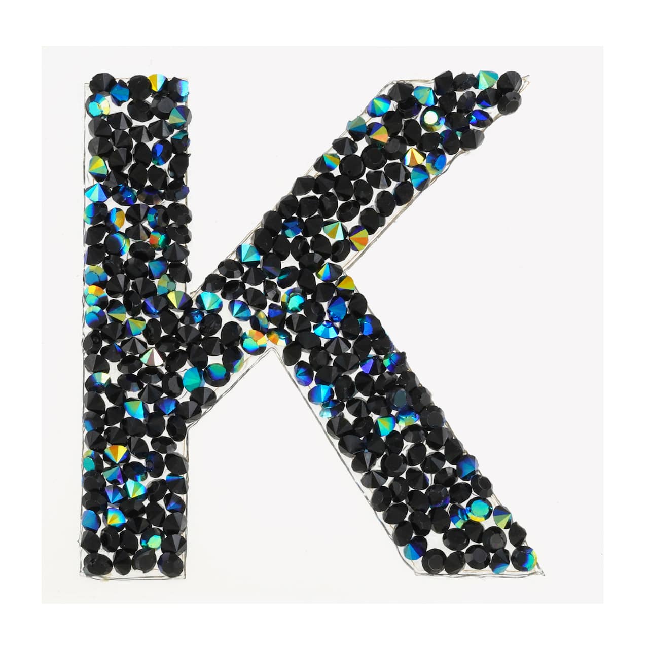 12 Pack: Black AB Letter Bling Sticker by Recollections®